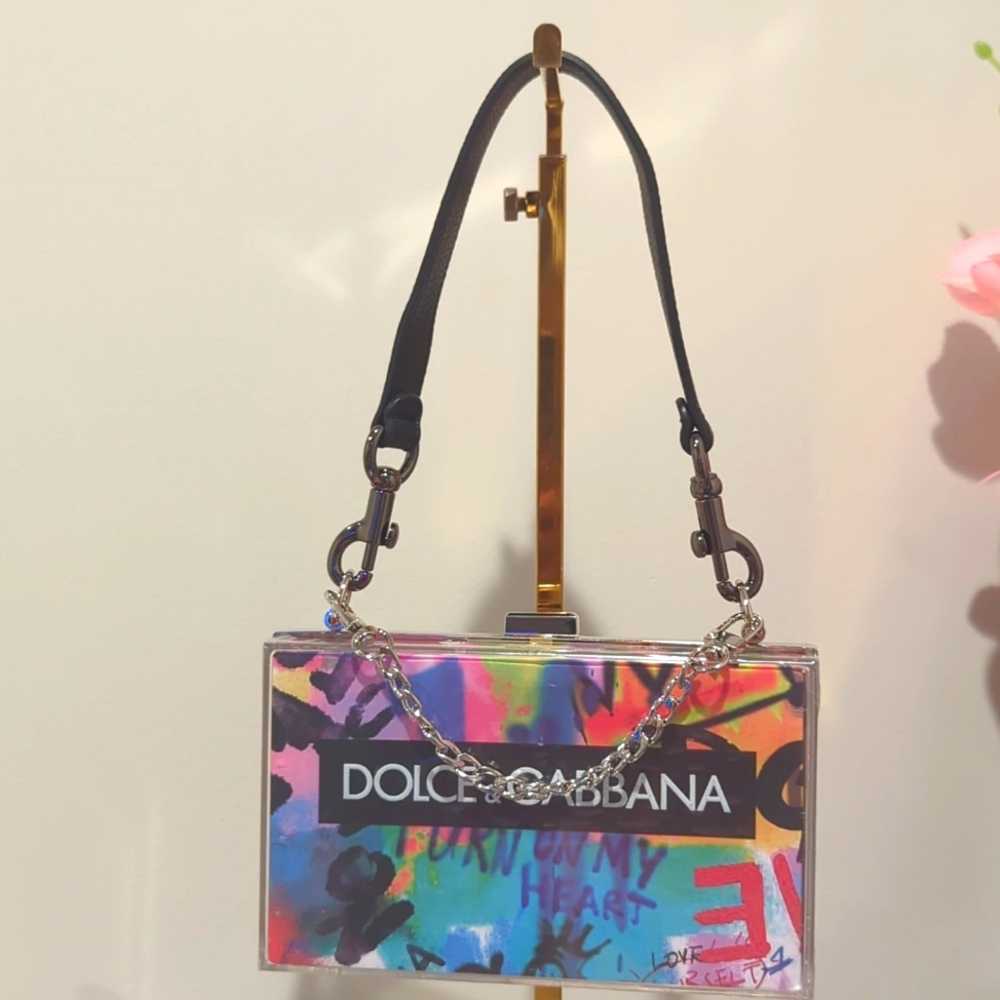 Dolce & Gabbana 🌈 SS Bottle & UPCYCLED Novelty Clutch (Rare) - Picture 5 of 11